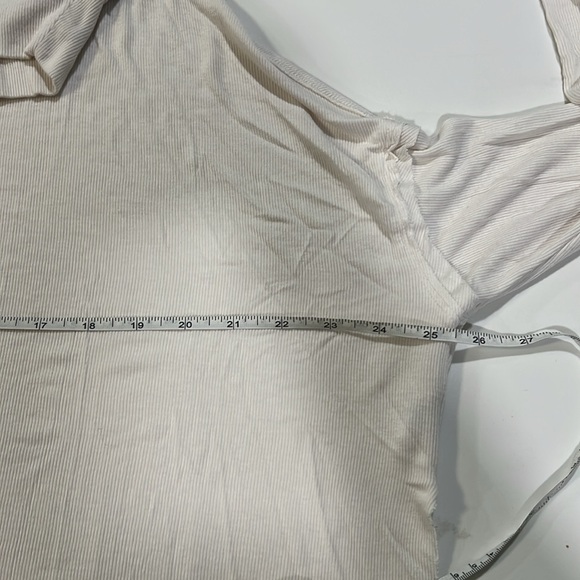We The Free Cream Ribbed Cowl Neck Top - medium - Picture 6 of 6